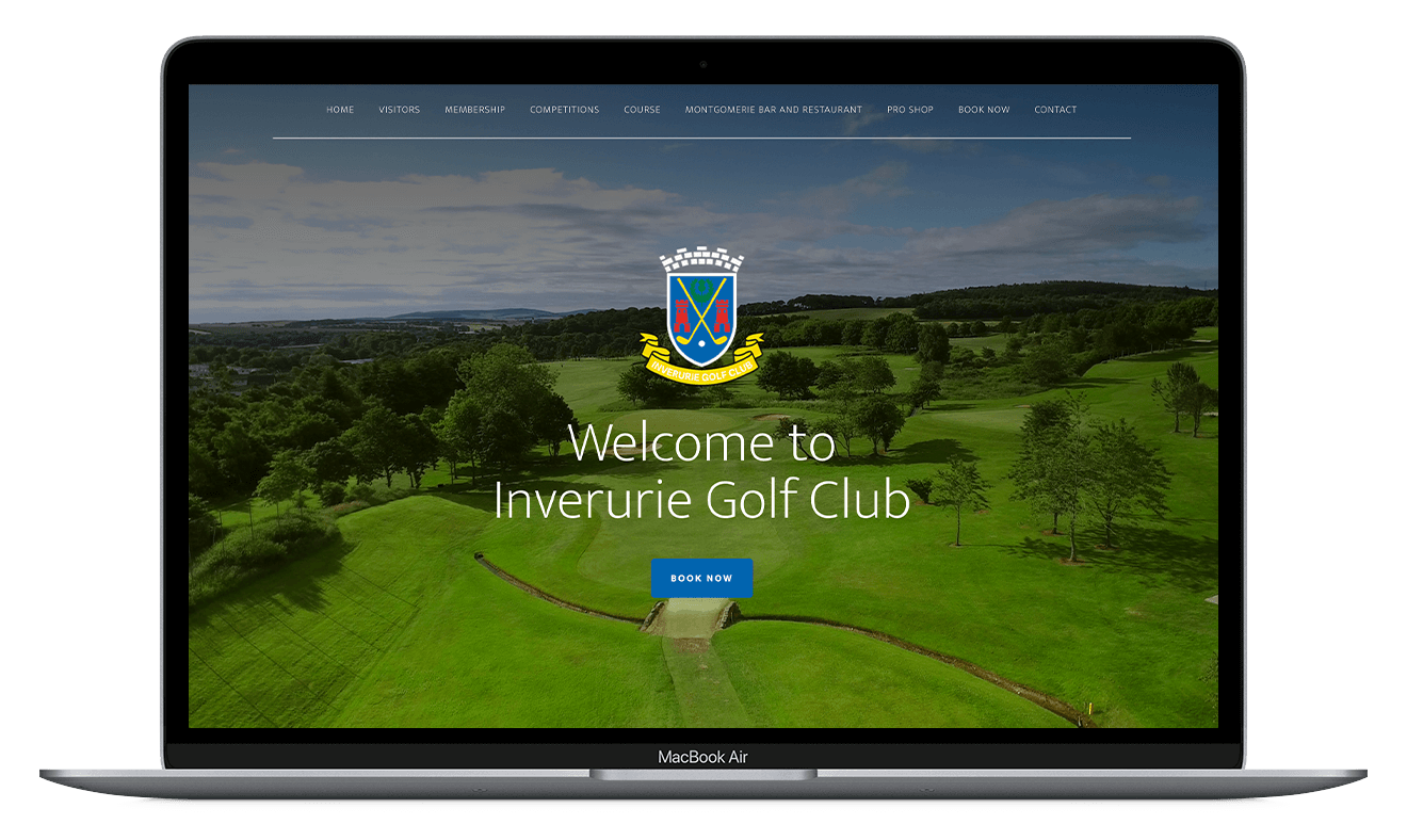 Custom Golf Club website