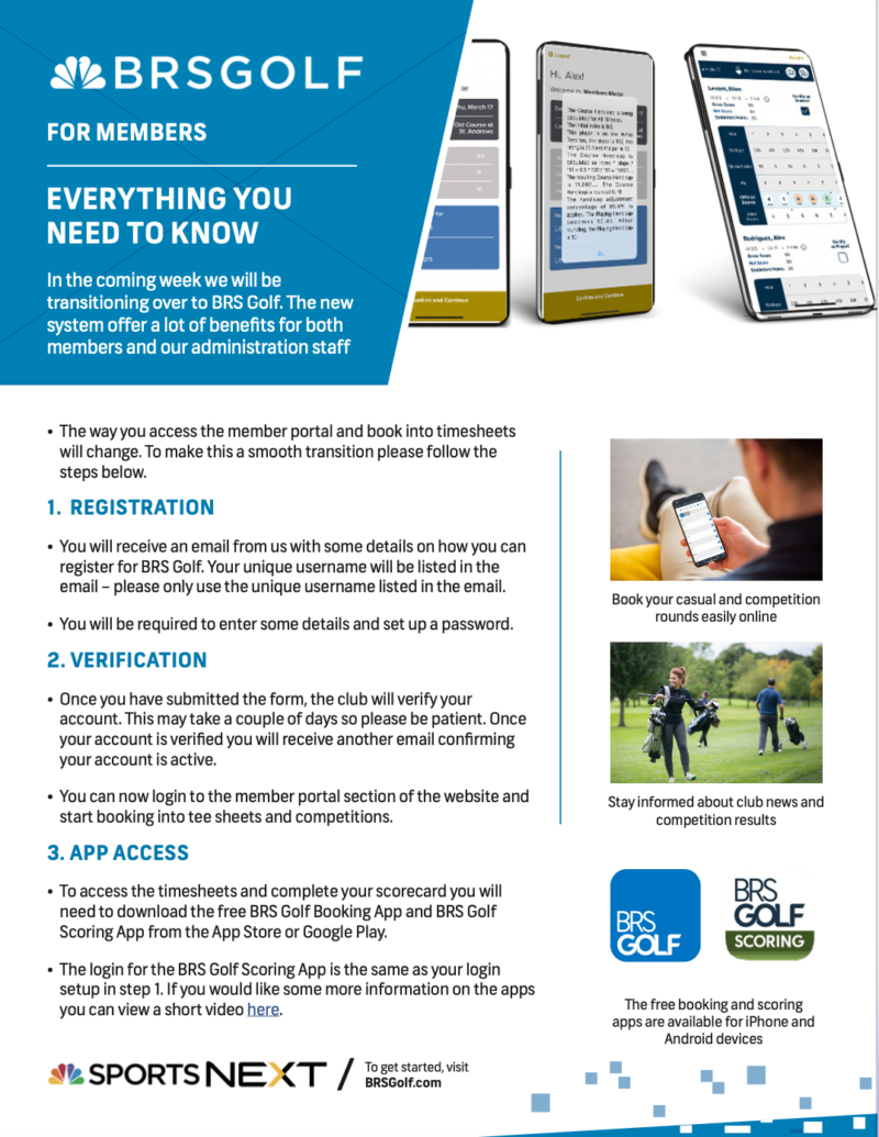 Downloadable Resources BRS Golf